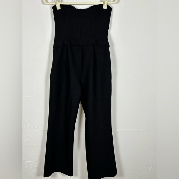 Zara Black Bow Cut Out Jumpsuit- Medium - Picture 6 of 9